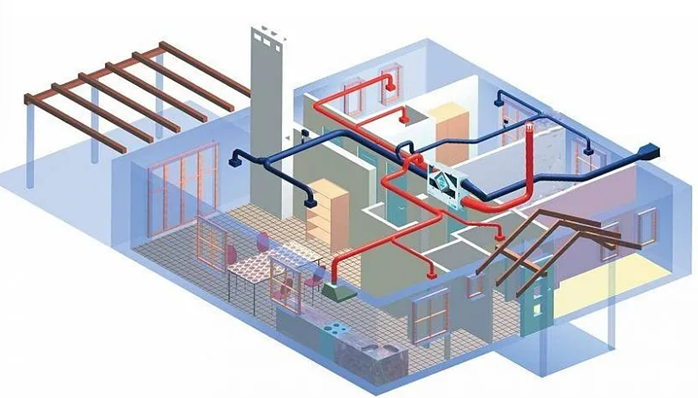 Схема принудительной вентиляции с рекуператором в частном доме